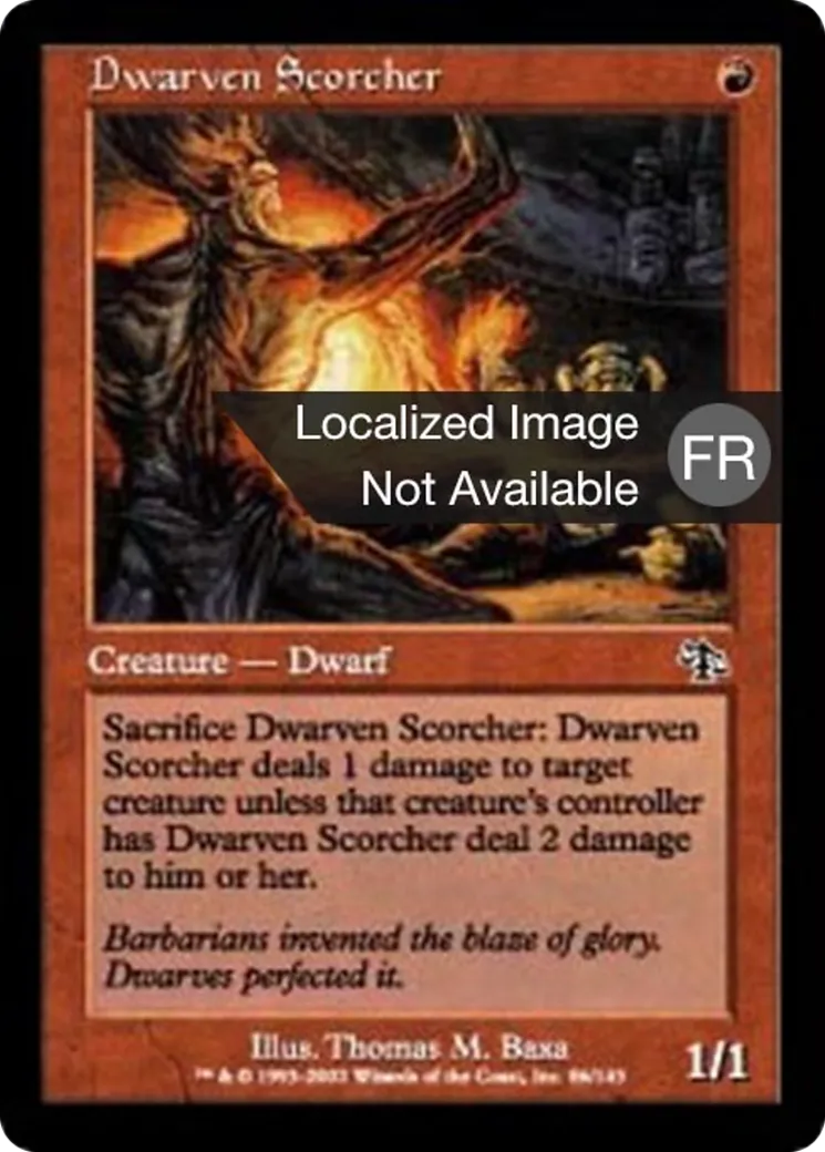 Nain brûleur — Judgment — Magic: The Gathering