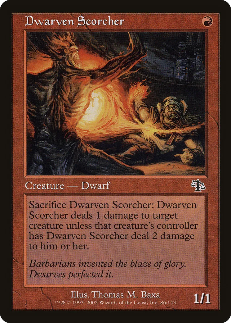Dwarven Scorcher — Judgment — Magic: The Gathering