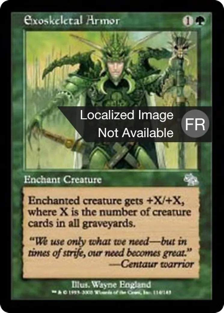 Armure exosquelette — Judgment — Magic: The Gathering