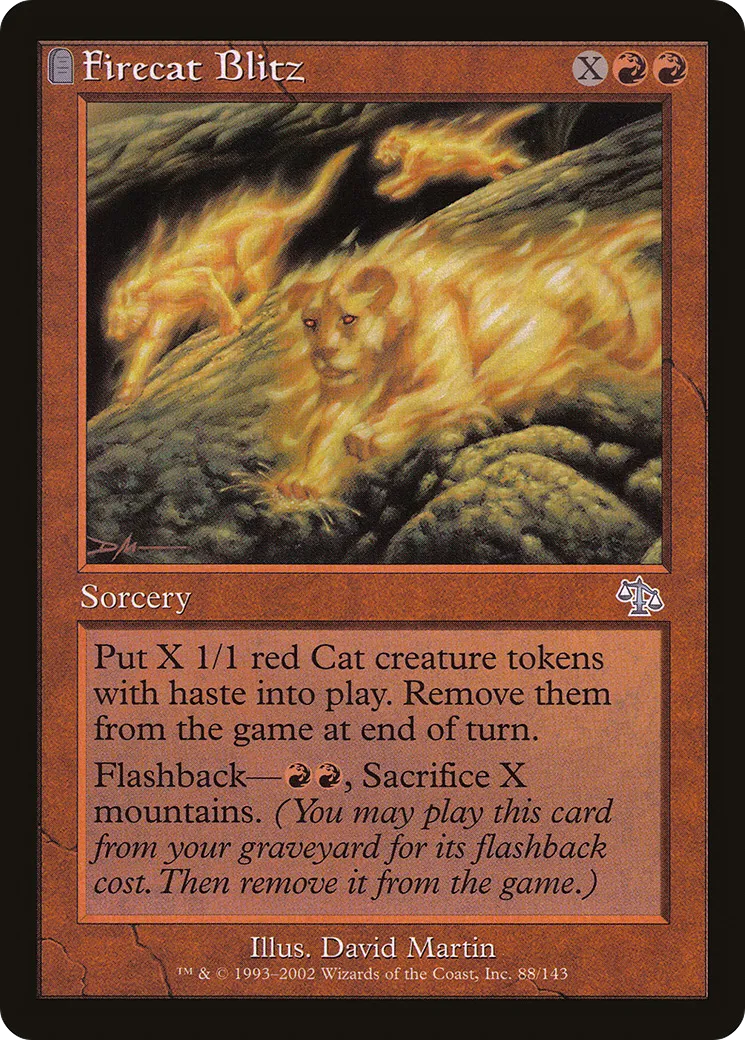 Attaque-éclair de chatfeux — Judgment — Magic: The Gathering