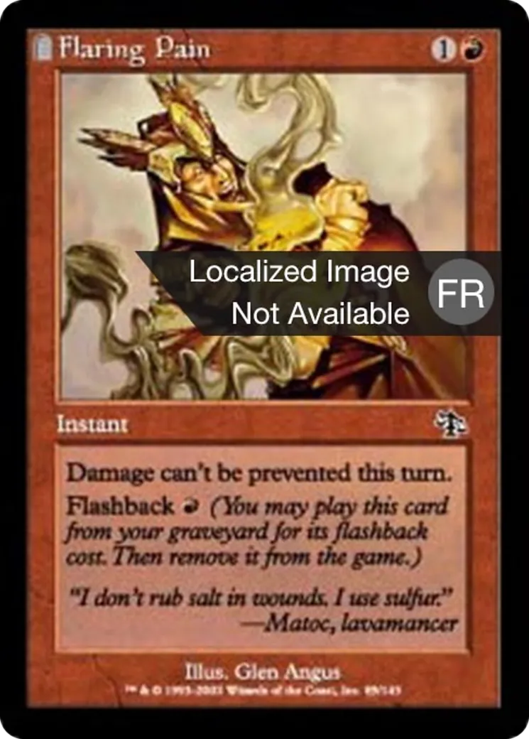 Douleur flamboyante — Judgment — Magic: The Gathering