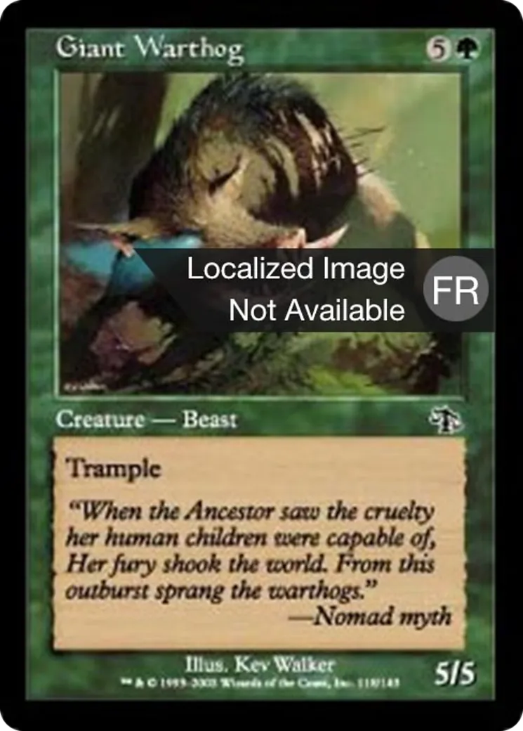 Phacochère géant — Judgment — Magic: The Gathering
