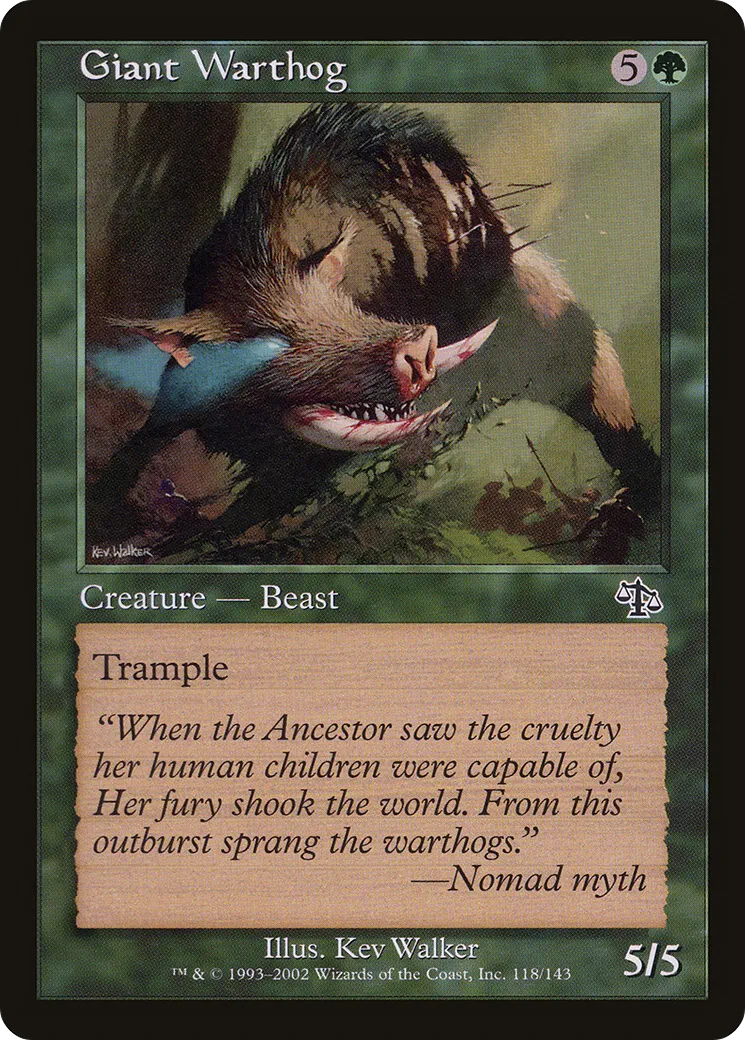 Giant Warthog — Judgment — Magic: The Gathering