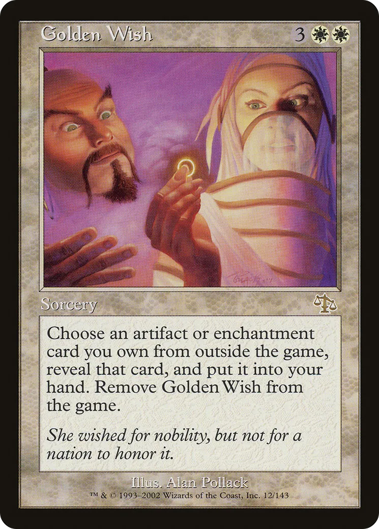 Golden Wish — Judgment — Magic: The Gathering