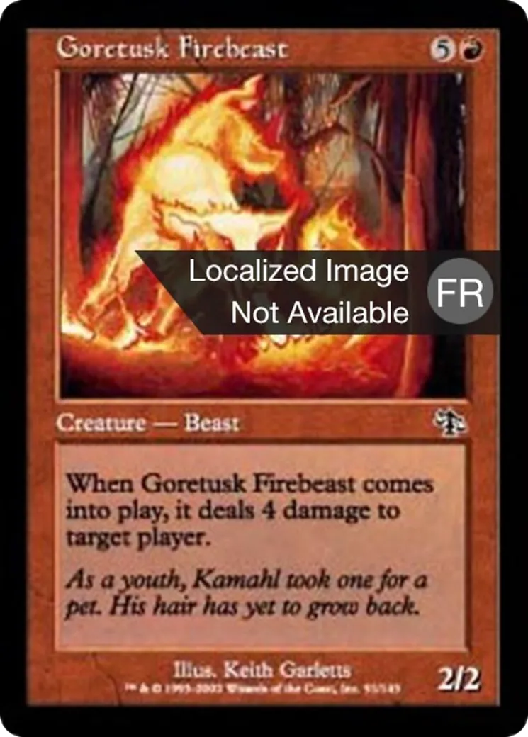 Bêtefeu tranchecorne — Judgment — Magic: The Gathering