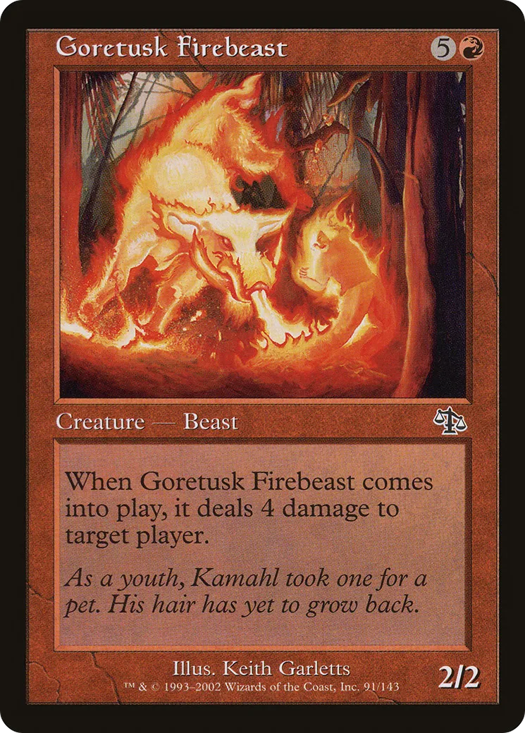 Goretusk Firebeast — Judgment — Magic: The Gathering