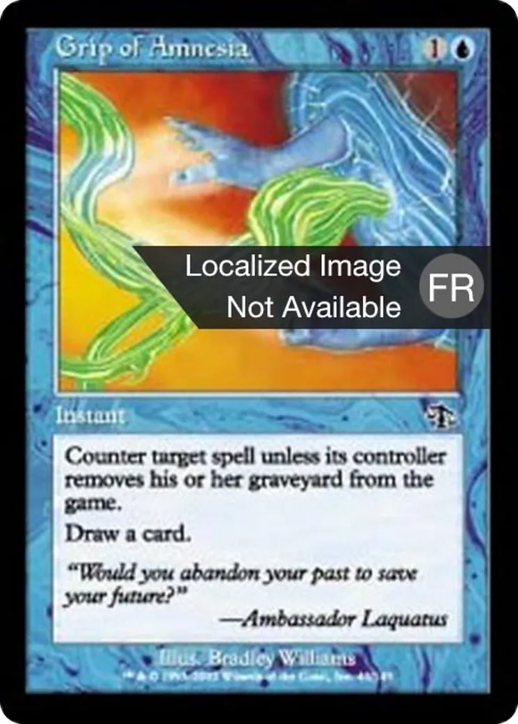 Poigne d'amnésie — Judgment — Magic: The Gathering