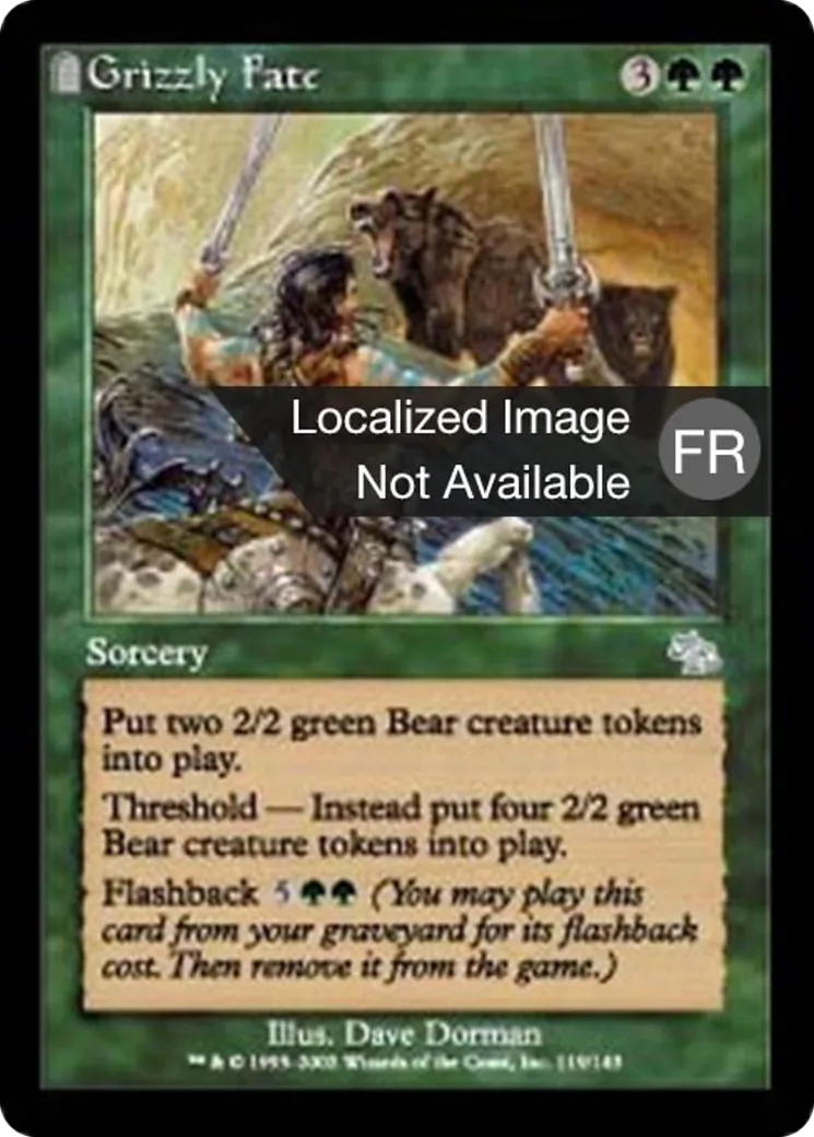 Destin des grizzlis — Judgment — Magic: The Gathering