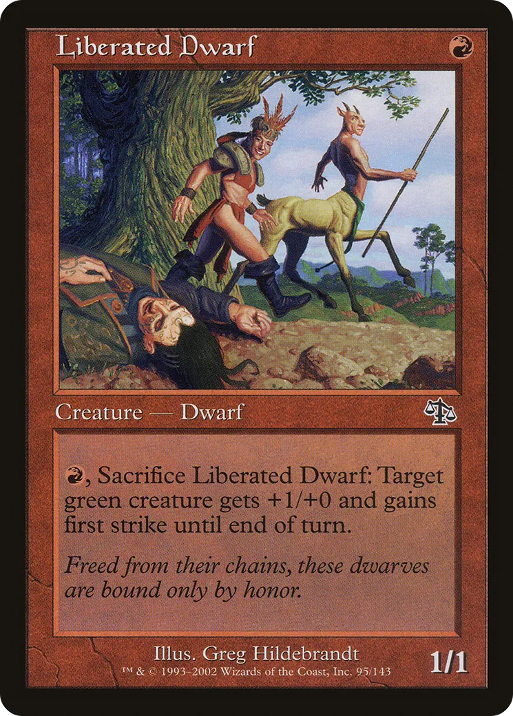 Liberated Dwarf — Judgment — Magic: The Gathering