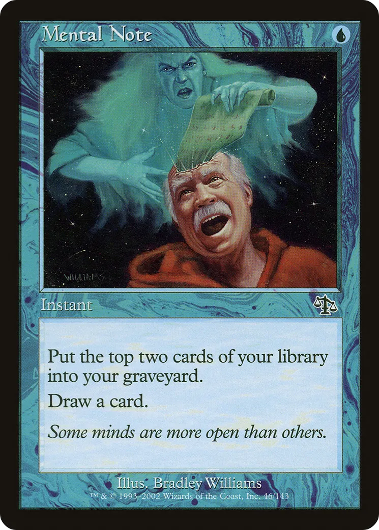 Mental Note — Judgment — Magic: The Gathering