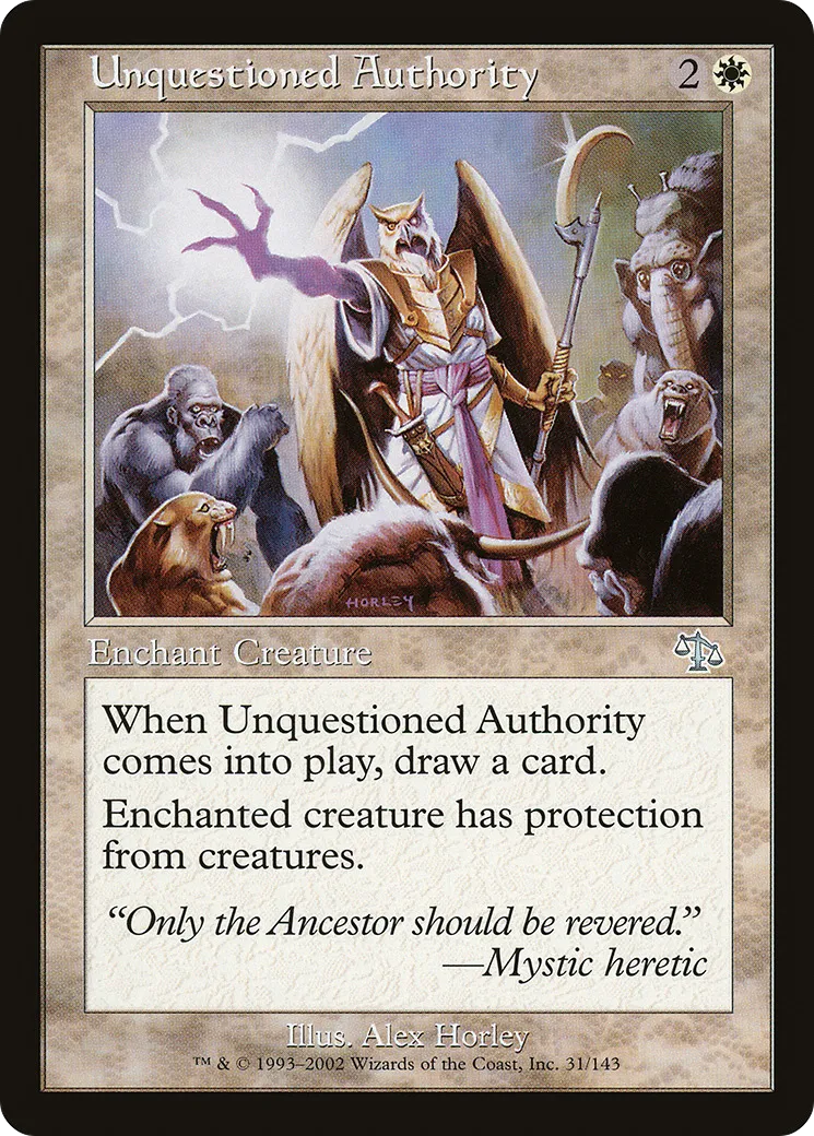 Unquestioned Authority — Judgment — Magic: The Gathering