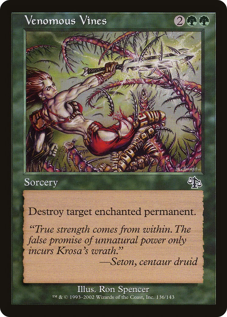 Venomous Vines — Judgment — Magic: The Gathering