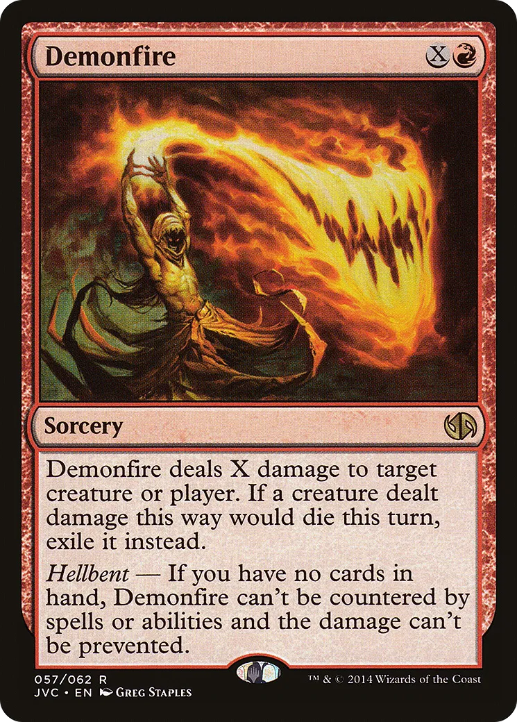 Feu démoniaque — Duel Decks Anthology: Jace vs. Chandra — Magic: The Gathering
