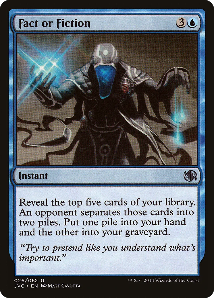 Fait ou fiction — Duel Decks Anthology: Jace vs. Chandra — Magic: The Gathering