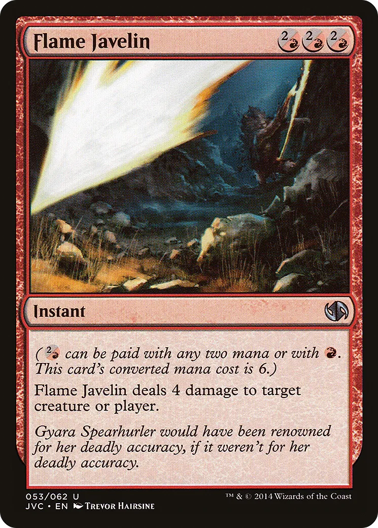 Javelot de flammes — Duel Decks Anthology: Jace vs. Chandra — Magic: The Gathering