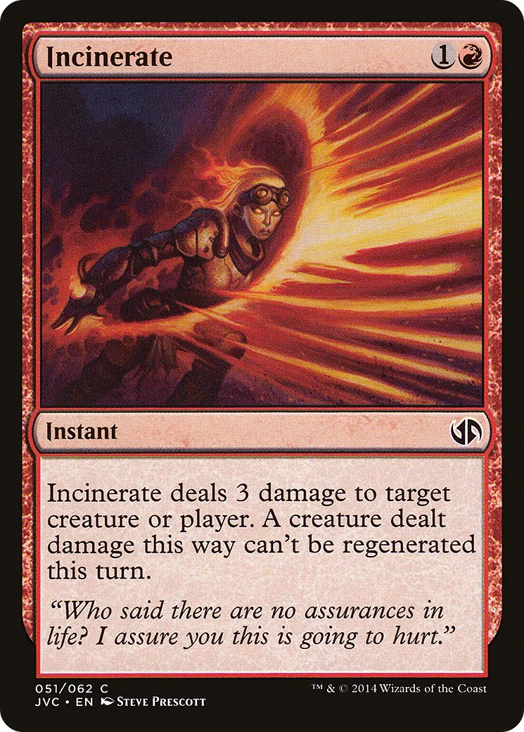 Incinération — Duel Decks Anthology: Jace vs. Chandra — Magic: The Gathering