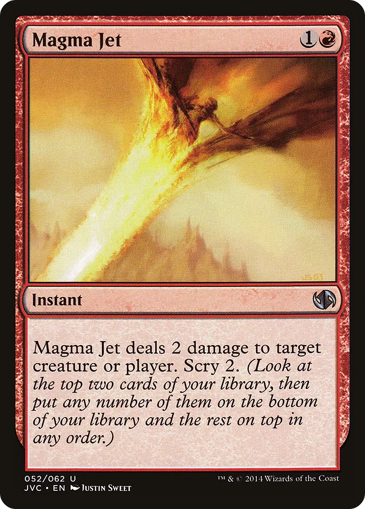 Jet de magma from Duel Decks Anthology: Jace vs. Chandra - Magic: The Gathering