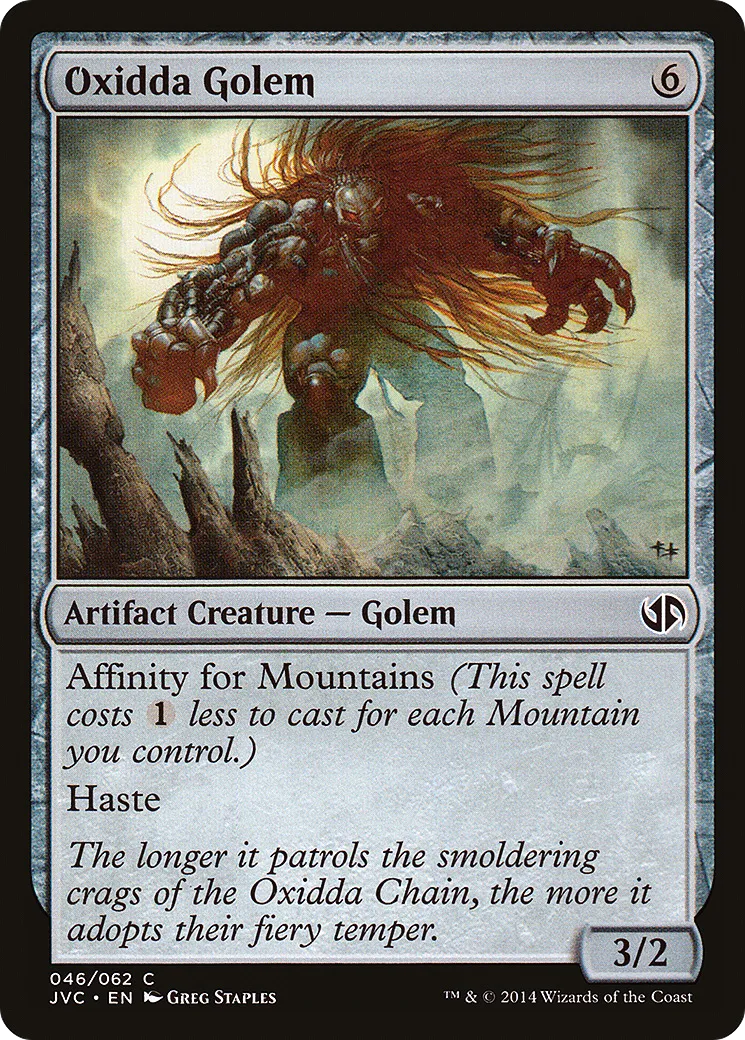 Golem d'Oxidda — Duel Decks Anthology: Jace vs. Chandra — Magic: The Gathering