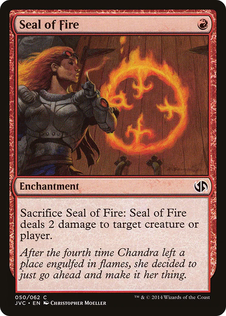 Sceau de feu — Duel Decks Anthology: Jace vs. Chandra — Magic: The Gathering