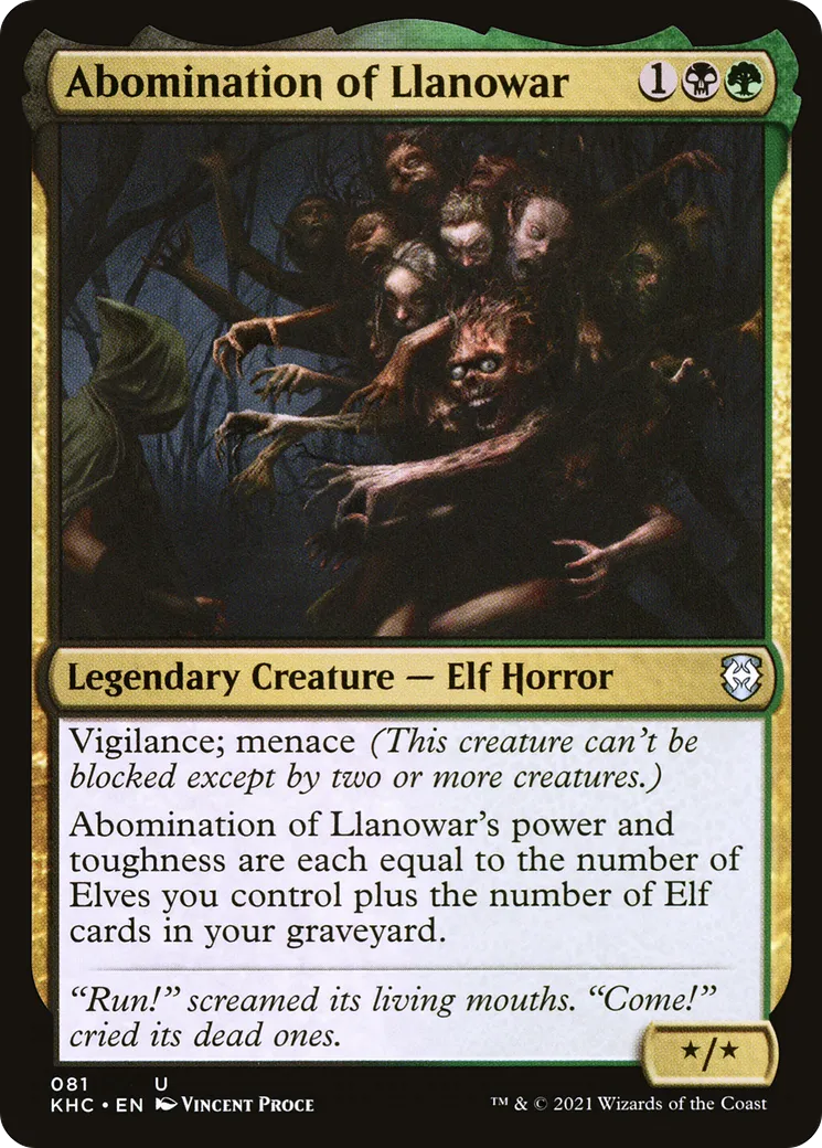 Abomination of Llanowar — Kaldheim Commander — Magic: The Gathering