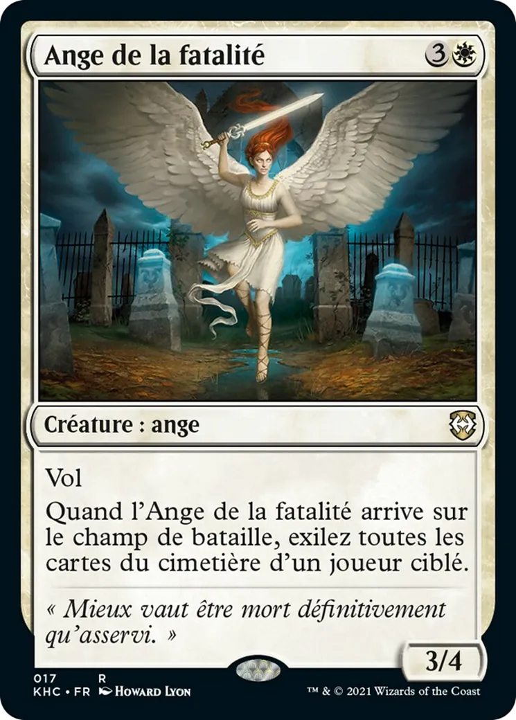 Ange de la fatalité — Kaldheim Commander — Magic: The Gathering
