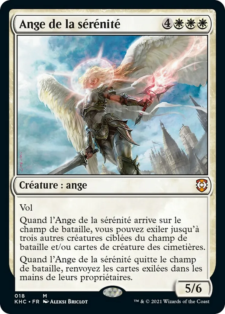 Ange de la sérénité — Kaldheim Commander — Magic: The Gathering