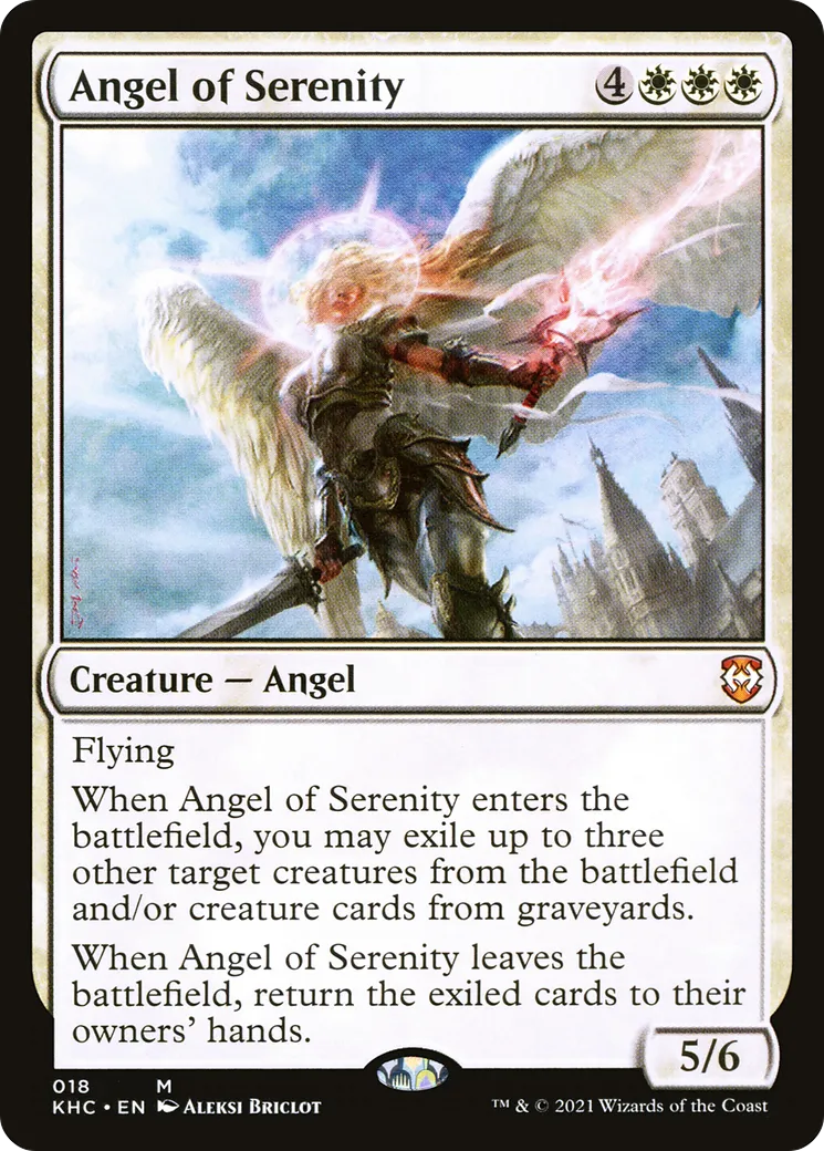 Ange de la sérénité — Kaldheim Commander — Magic: The Gathering