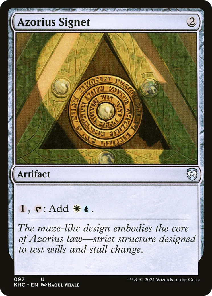 Azorius Signet — Kaldheim Commander — Magic: The Gathering