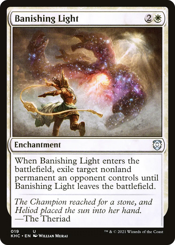 Banishing Light — Kaldheim Commander — Magic: The Gathering