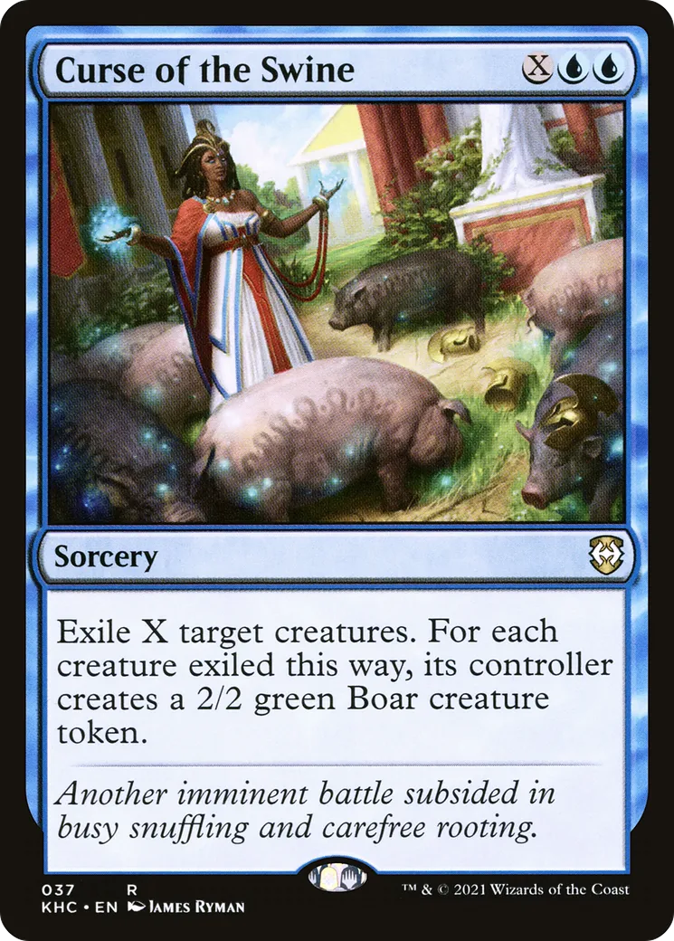 Malédiction du pourceau — Kaldheim Commander — Magic: The Gathering