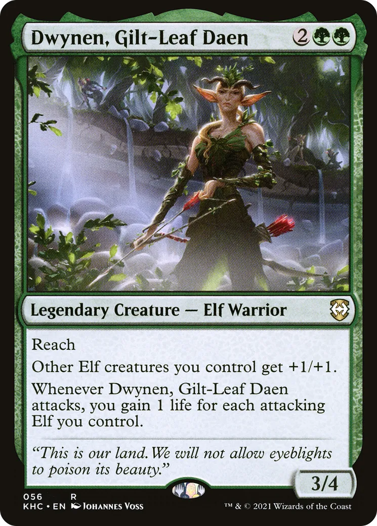 Dwynen, Gilt-Leaf Daen — Kaldheim Commander — Magic: The Gathering