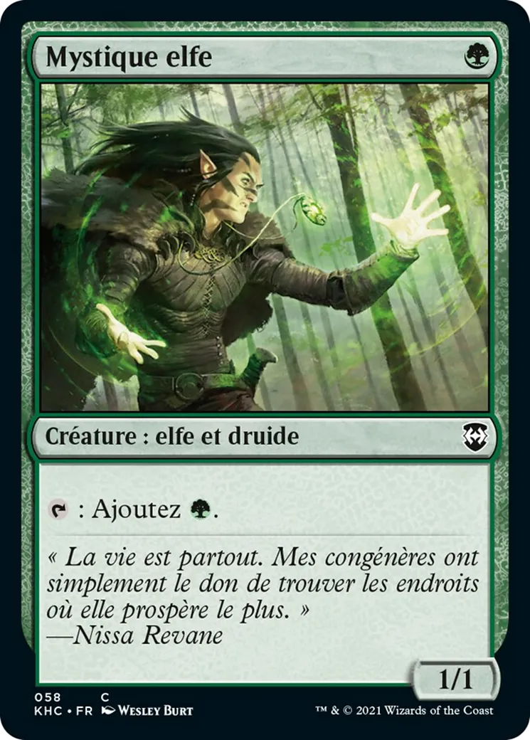 Mystique elfe — Kaldheim Commander — Magic: The Gathering