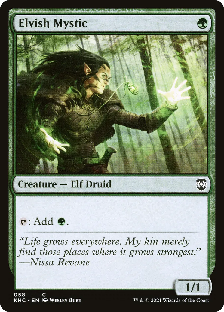 Elvish Mystic — Kaldheim Commander — Magic: The Gathering