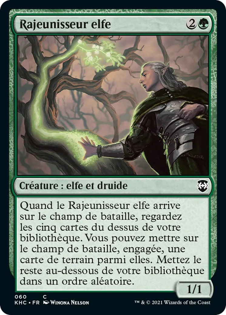 Rajeunisseur elfe — Kaldheim Commander — Magic: The Gathering
