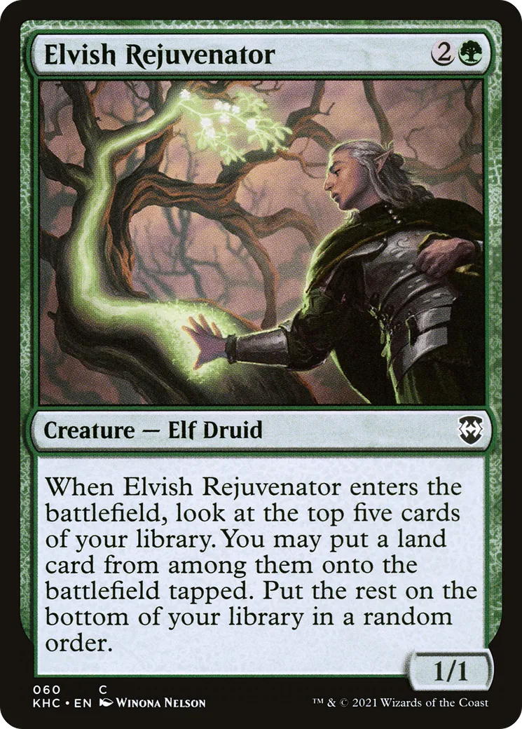 Elvish Rejuvenator — Kaldheim Commander — Magic: The Gathering