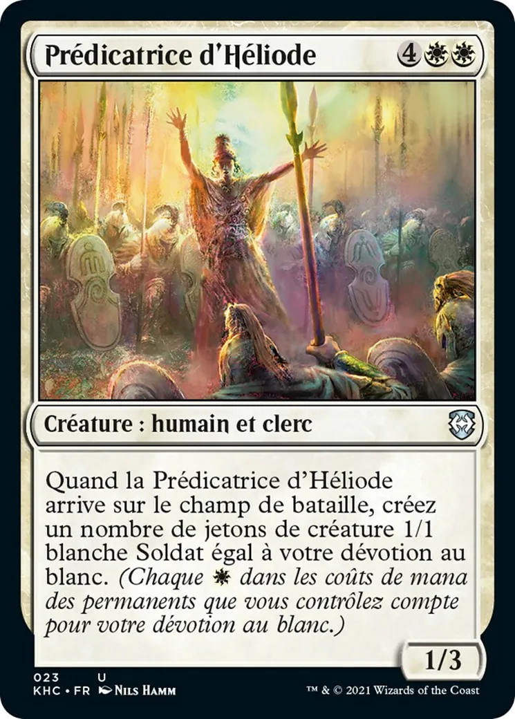 Prédicatrice d'Héliode — Kaldheim Commander — Magic: The Gathering