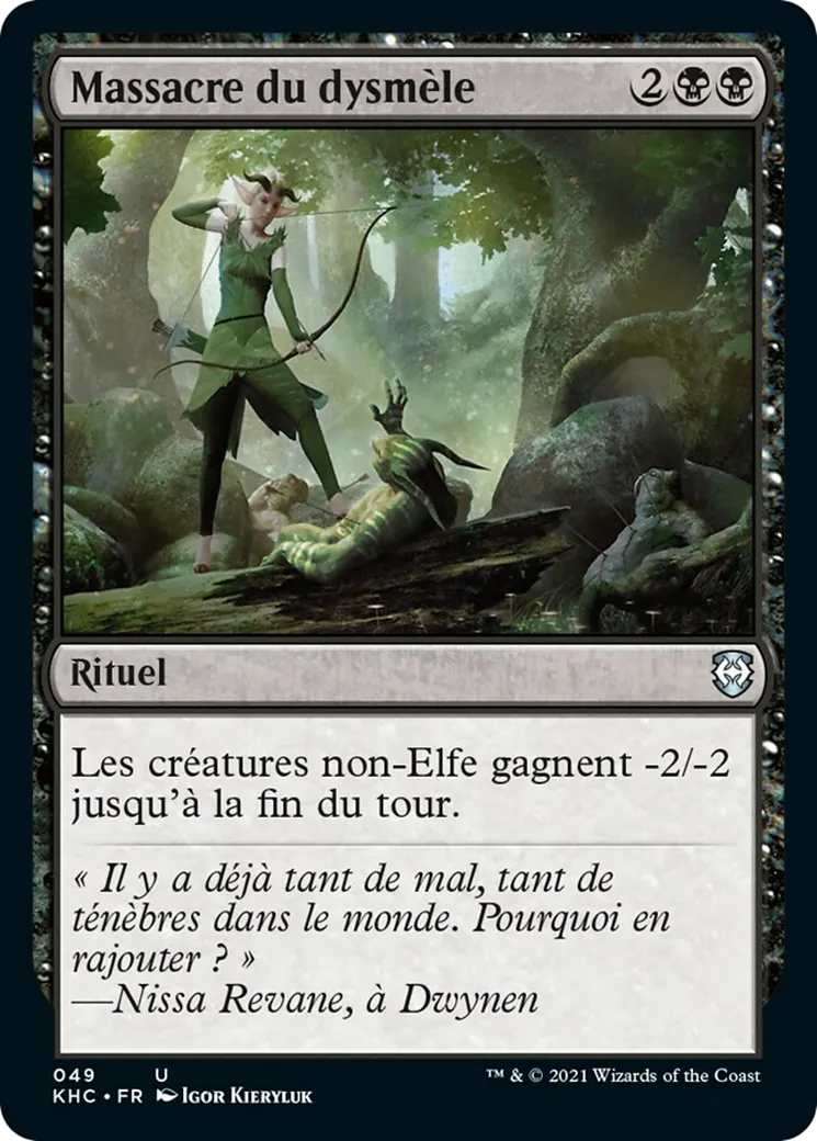 Massacre du dysmèle — Kaldheim Commander — Magic: The Gathering
