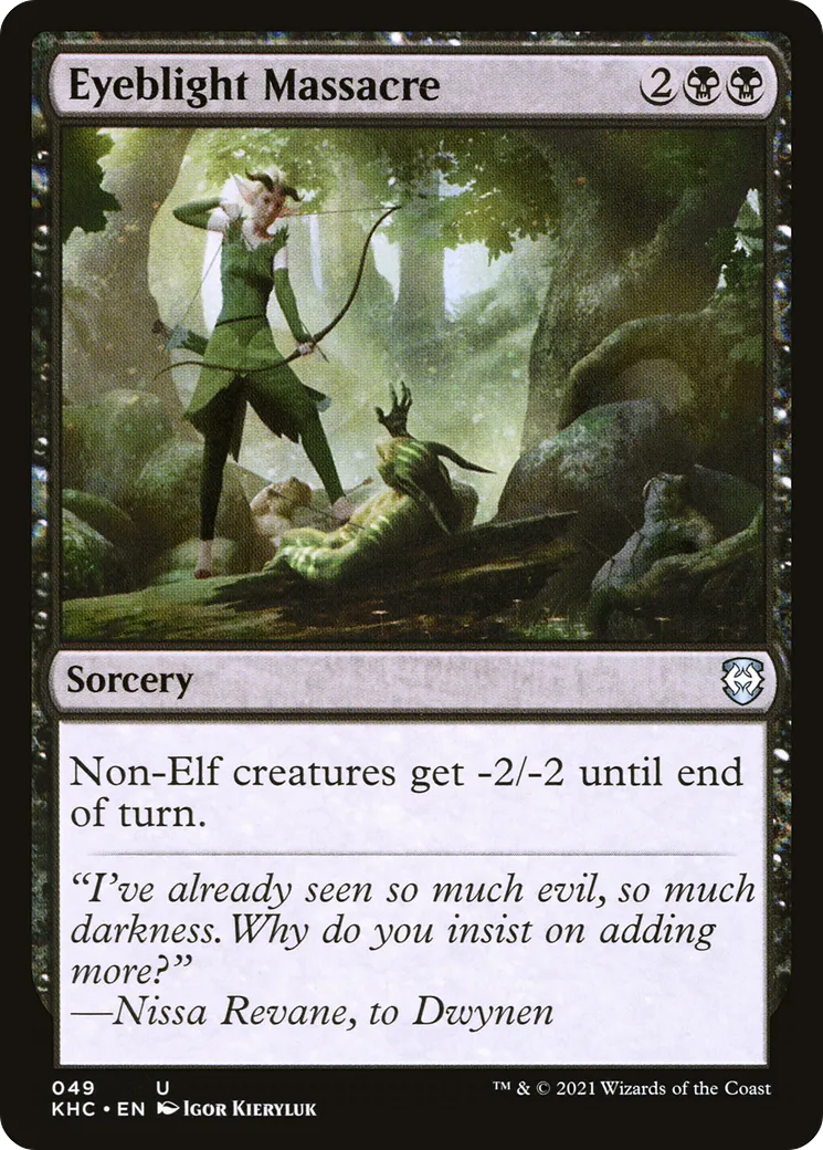Eyeblight Massacre — Kaldheim Commander — Magic: The Gathering