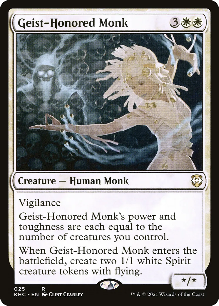 Geist-Honored Monk — Kaldheim Commander — Magic: The Gathering