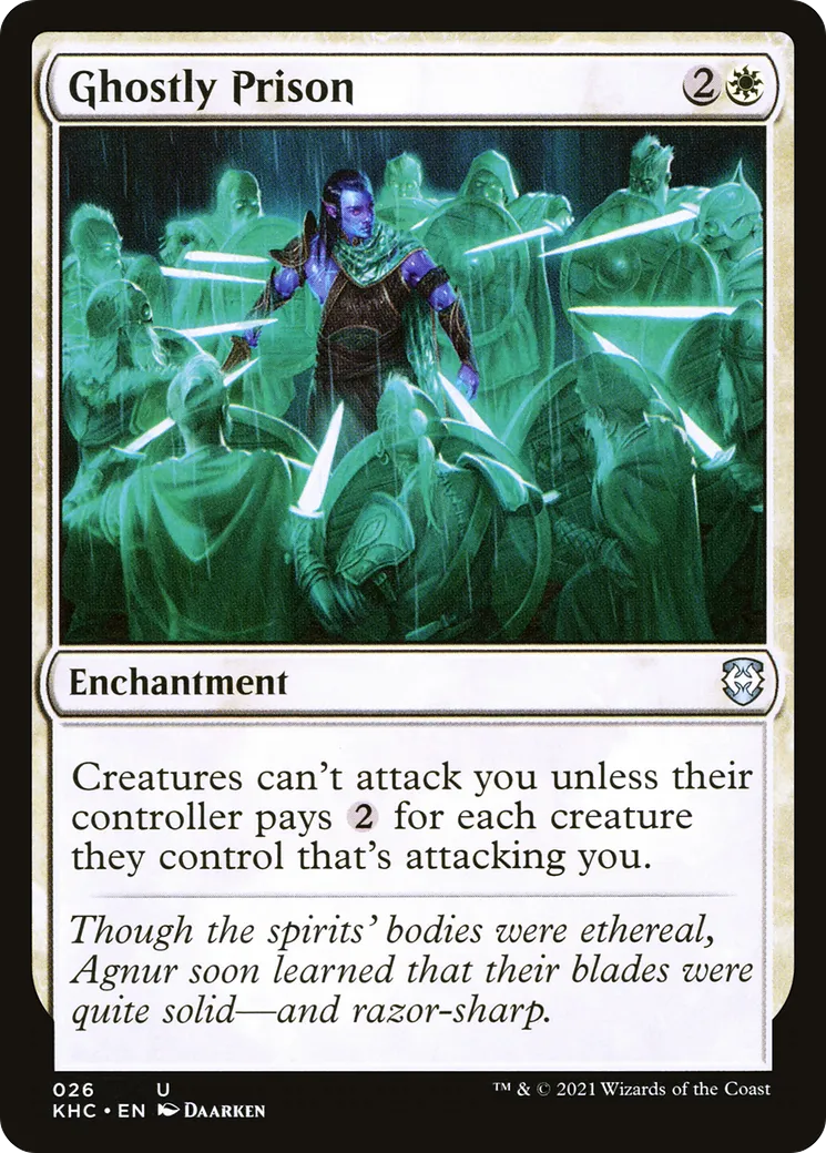 Ghostly Prison — Kaldheim Commander — Magic: The Gathering