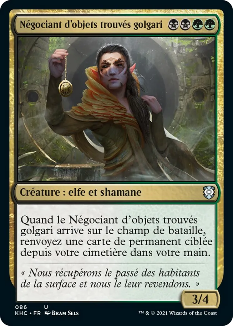 Négociant d'objets trouvés golgari — Kaldheim Commander — Magic: The Gathering
