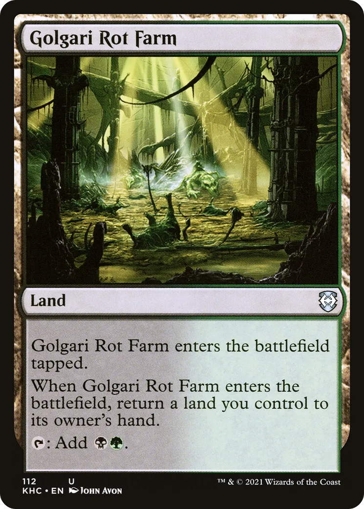 Golgari Rot Farm — Kaldheim Commander — Magic: The Gathering