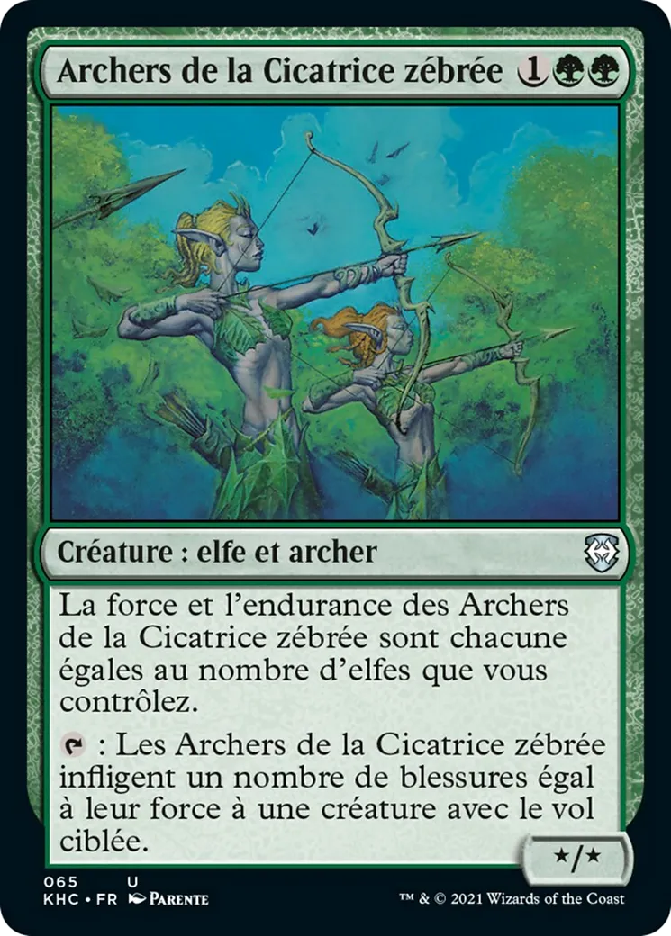 Archers de la Cicatrice zébrée — Kaldheim Commander — Magic: The Gathering