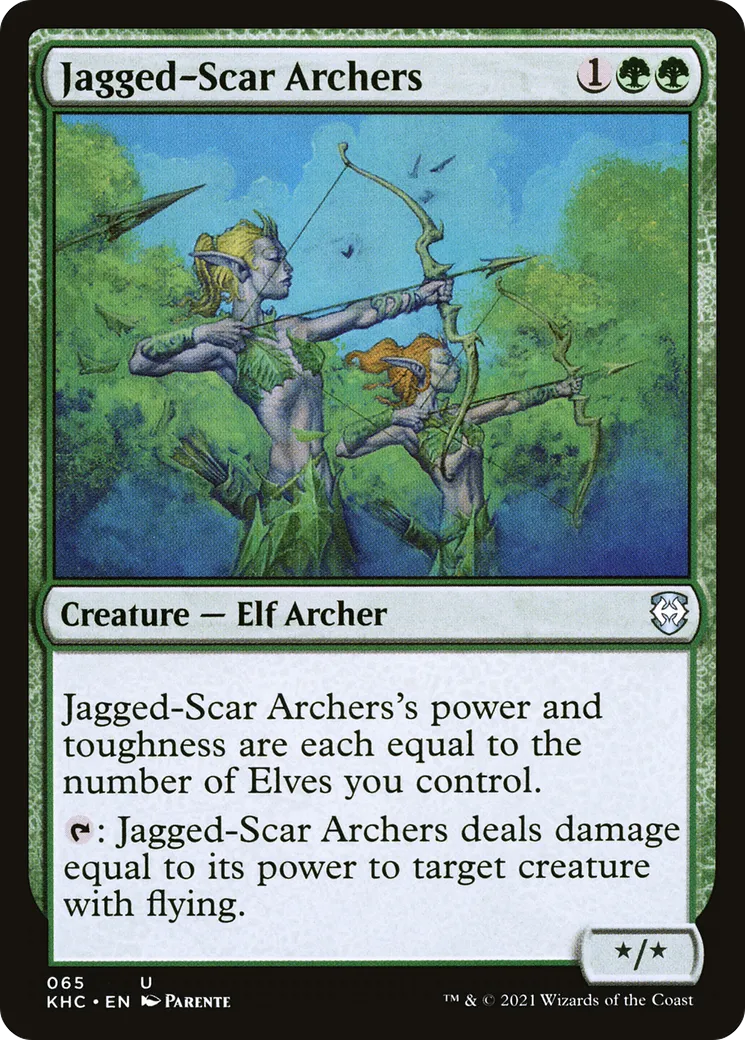 Jagged-Scar Archers — Kaldheim Commander — Magic: The Gathering