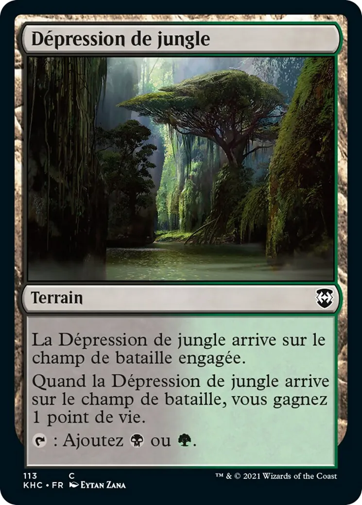 Dépression de jungle — Kaldheim Commander — Magic: The Gathering