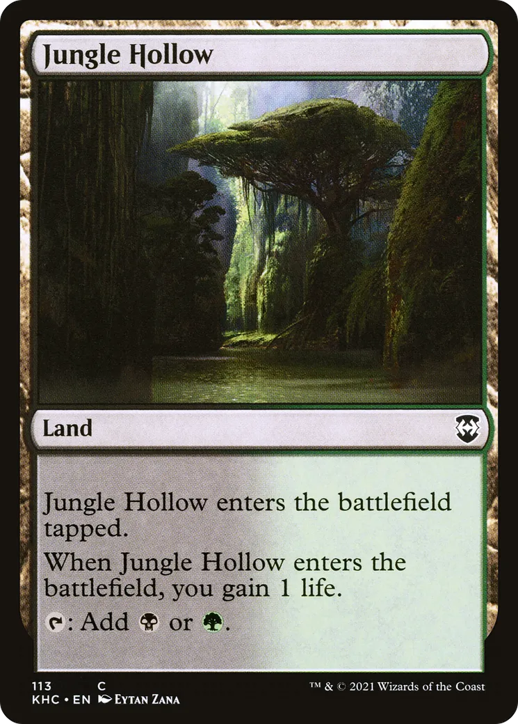 Jungle Hollow — Kaldheim Commander — Magic: The Gathering