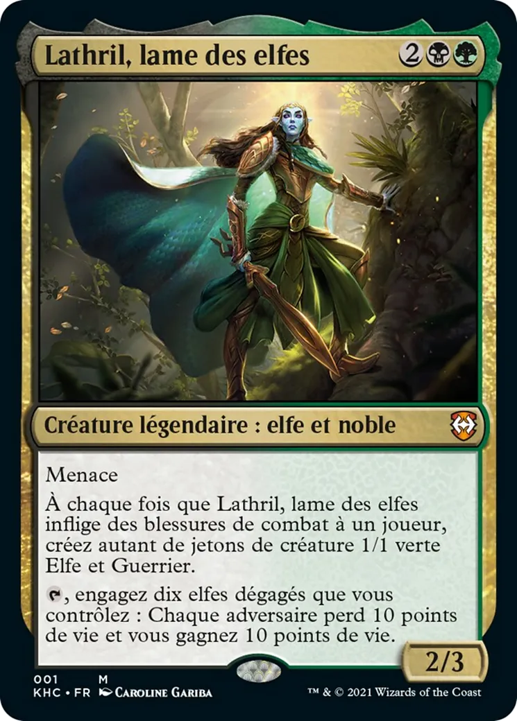 Lathril, lame des elfes — Kaldheim Commander — Magic: The Gathering