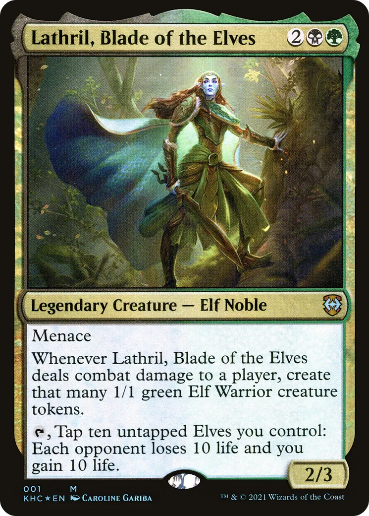 Lathril, Blade of the Elves — Kaldheim Commander — Magic: The Gathering