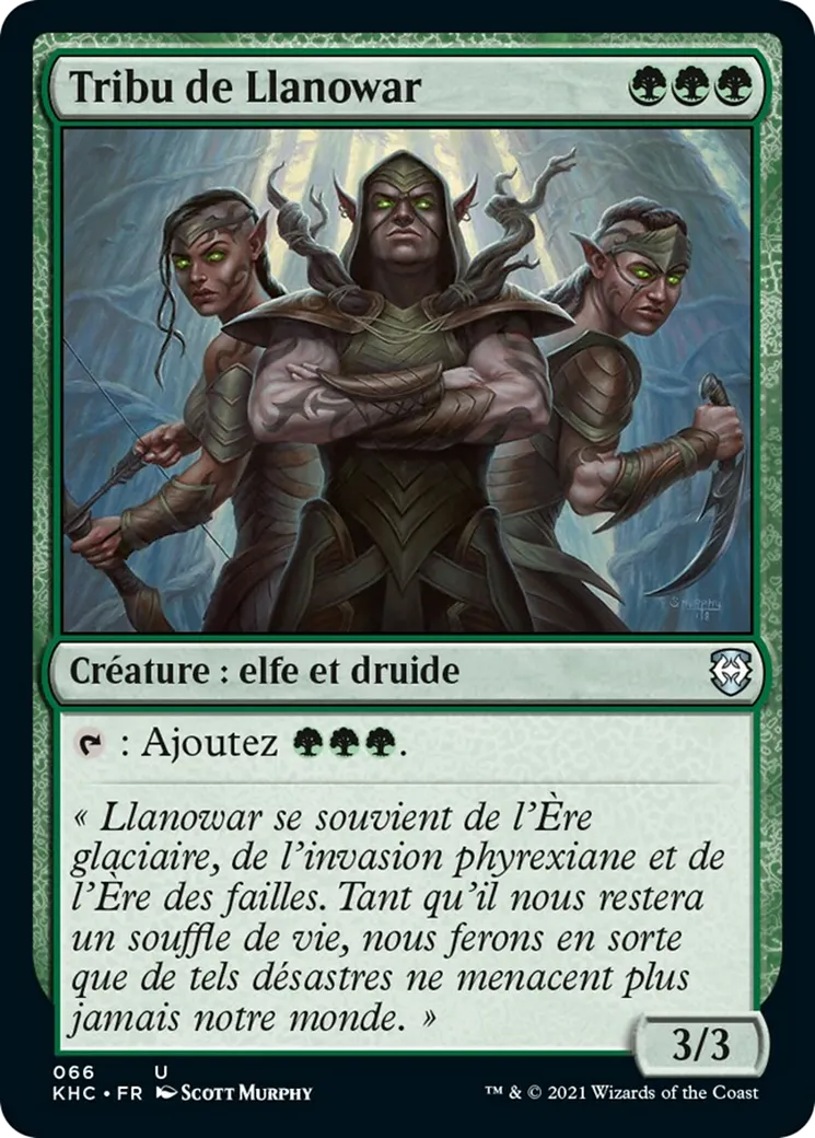 Tribu de Llanowar — Kaldheim Commander — Magic: The Gathering