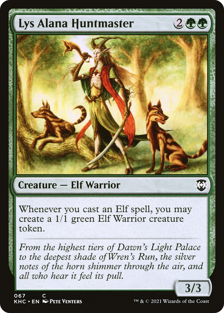 Lys Alana Huntmaster — Kaldheim Commander — Magic: The Gathering